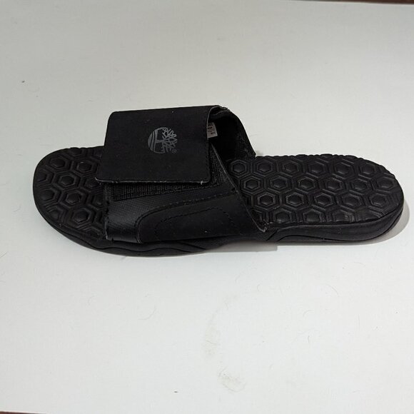 Timberland Black slide sandals sz 6 - Picture 2 of 9
